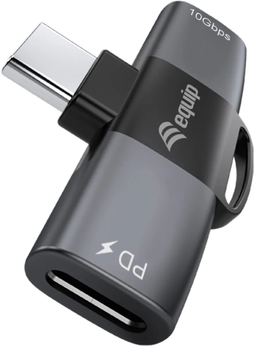 Equip 133479 Tussenstuk USB-C 2x USB-C - Grijs