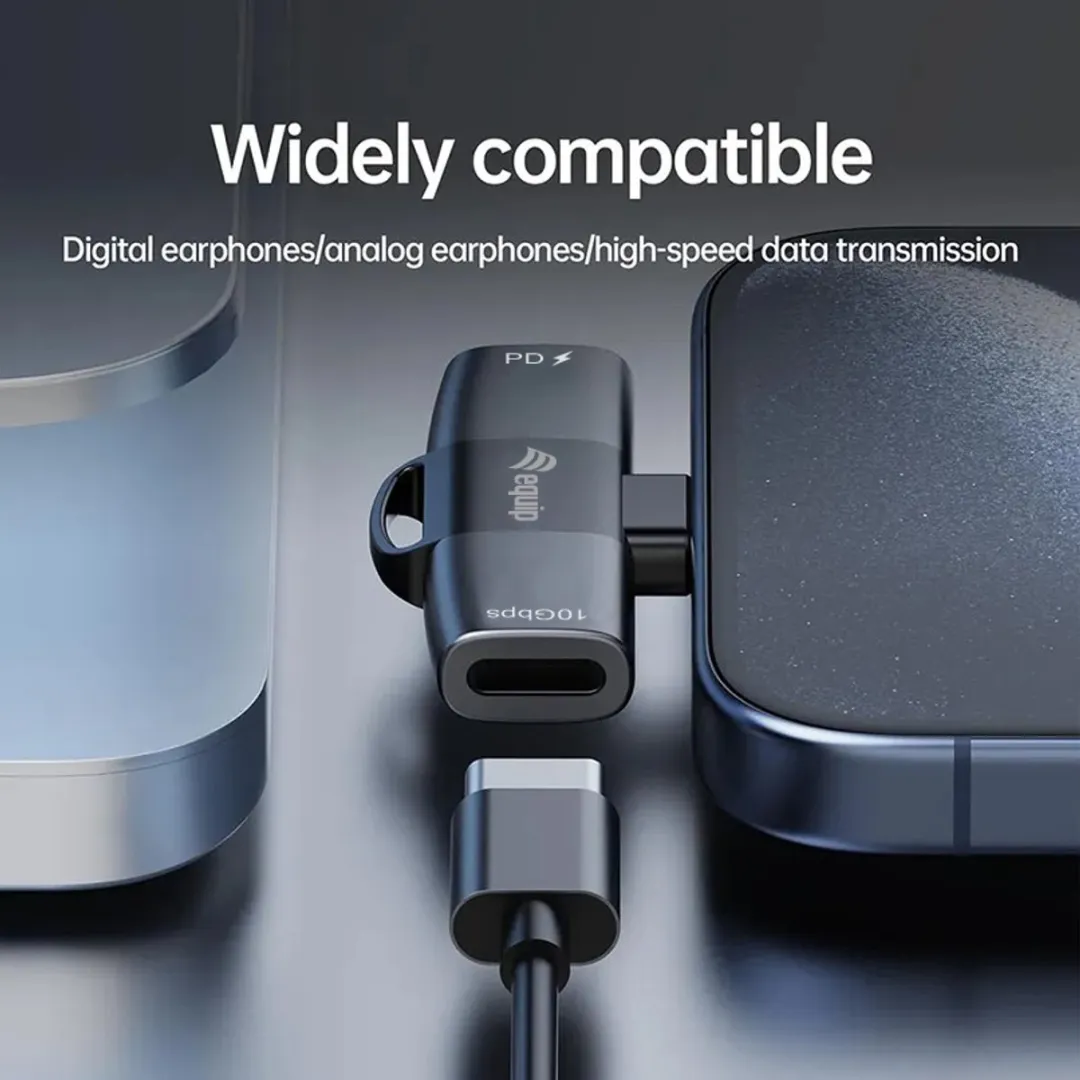 Equip 133479 Tussenstuk USB-C 2x USB-C - Grijs