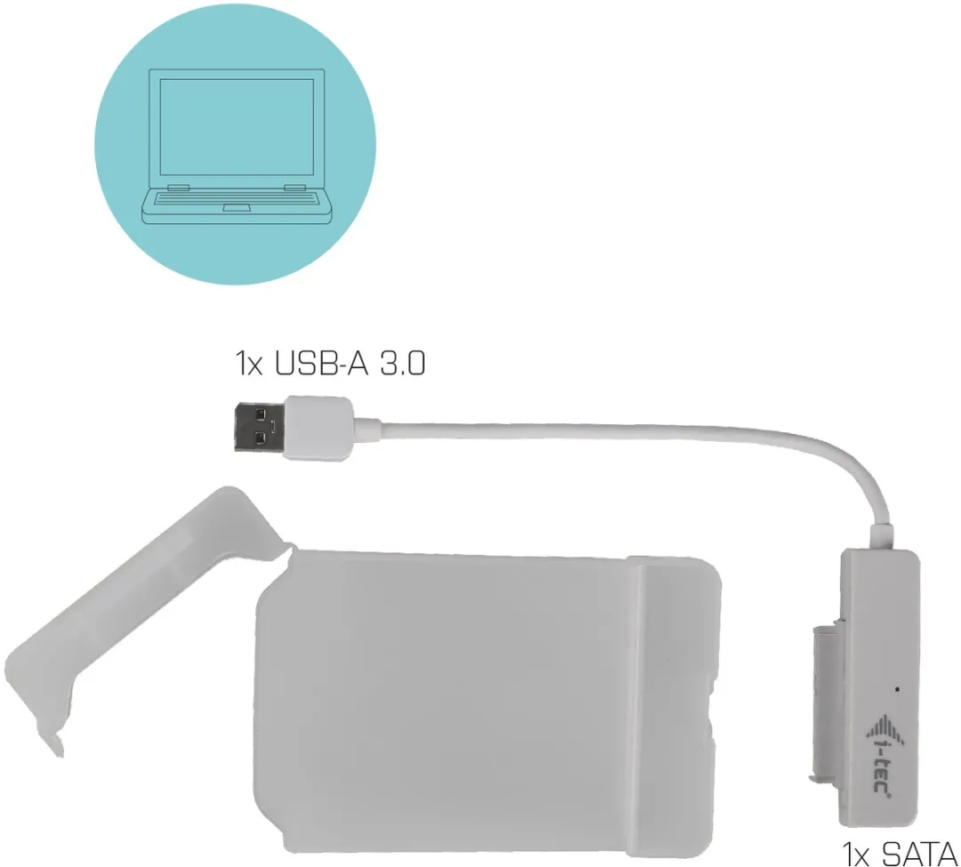 I-tec MYSAFEU314 Externe Harddisk Behuizing - Wit