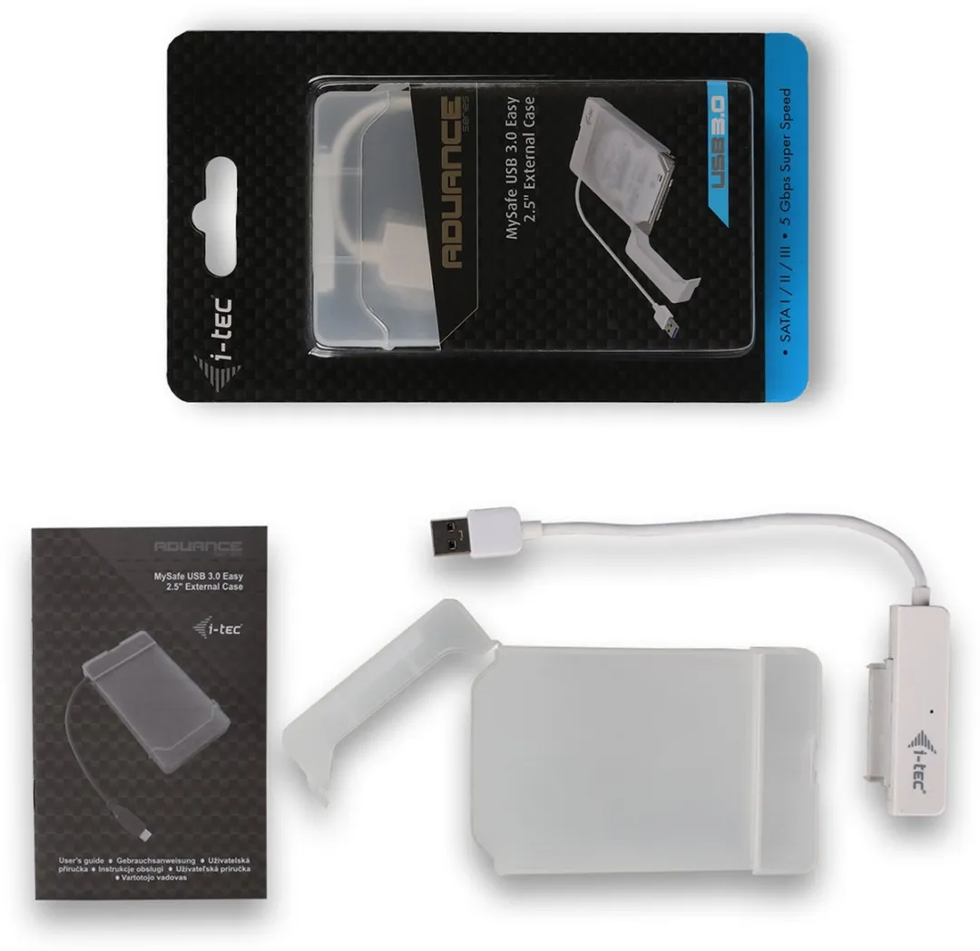 I-tec MYSAFEU314 Externe Harddisk Behuizing - Wit