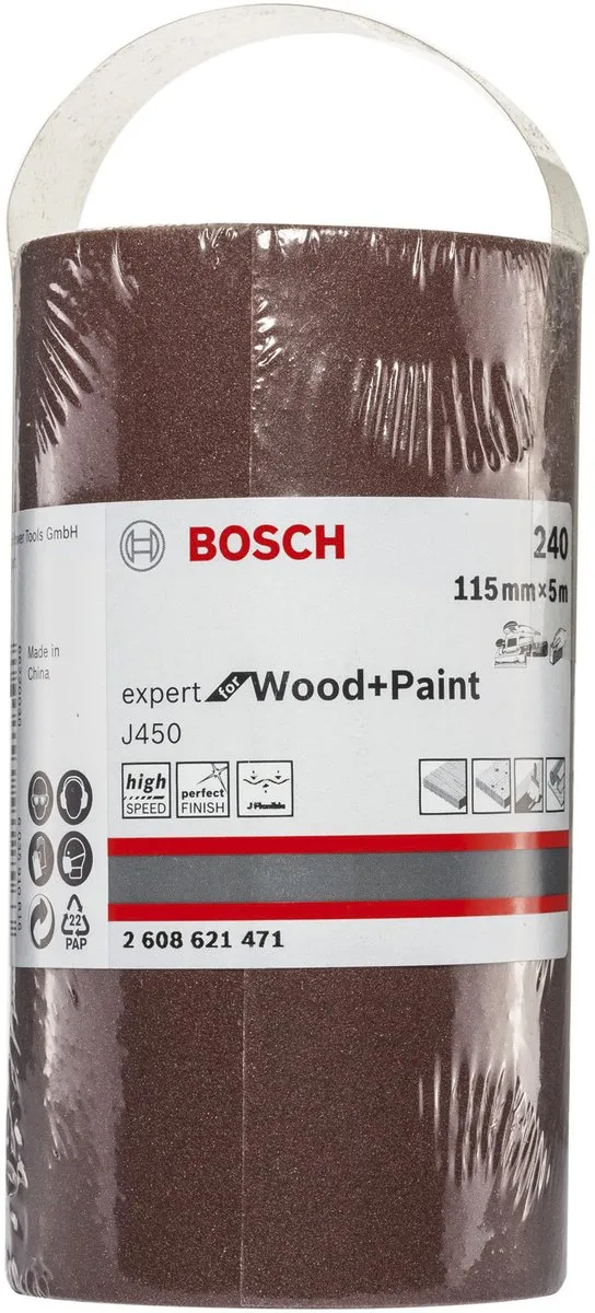 Bosch J450 Expert Schuurrol 115mm x 5m - 240 Korrel