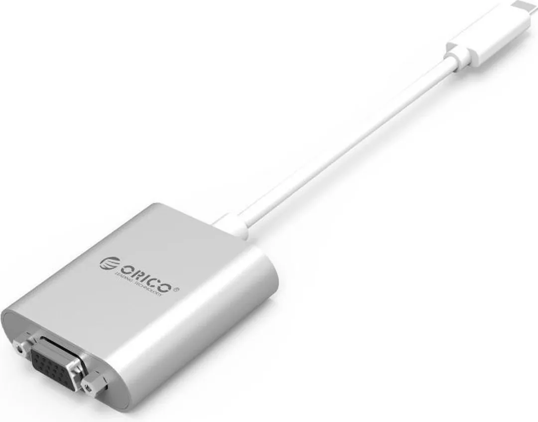 ORICO ORI-PTAV-SV USB-C naar VGA Adapter - Full HD - Aluminium - Zilver