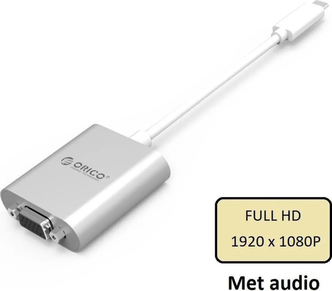 ORICO ORI-PTAV-SV USB-C naar VGA Adapter