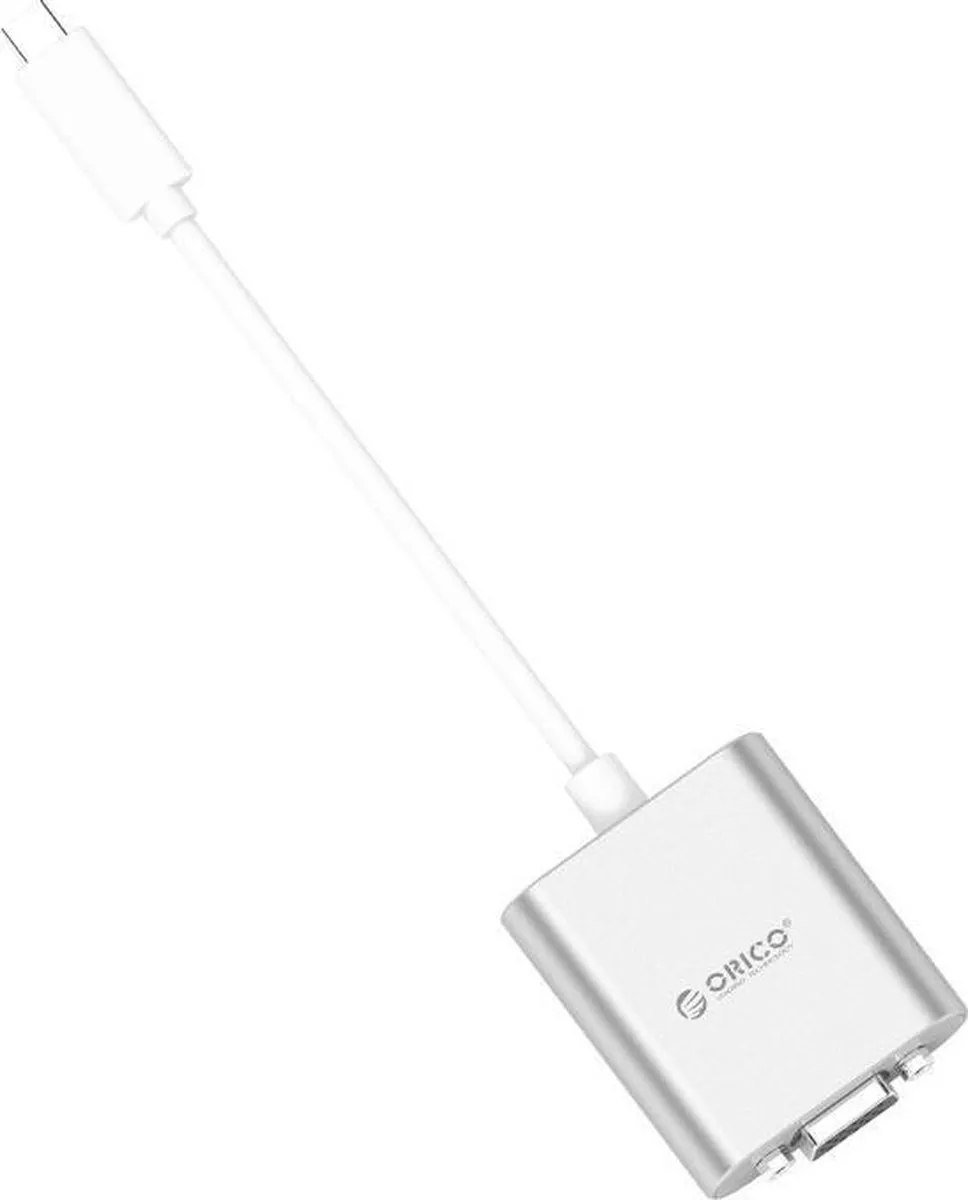 ORICO ORI-PTAV-SV USB-C naar VGA Adapter - Full HD - Aluminium - Zilver