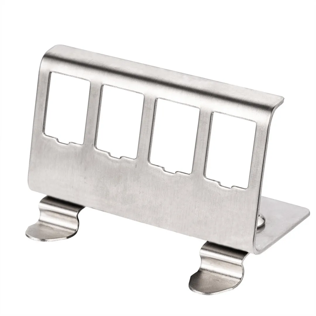 Roline DIN-rail Adapter Leeg 4 Keystones - Zilver