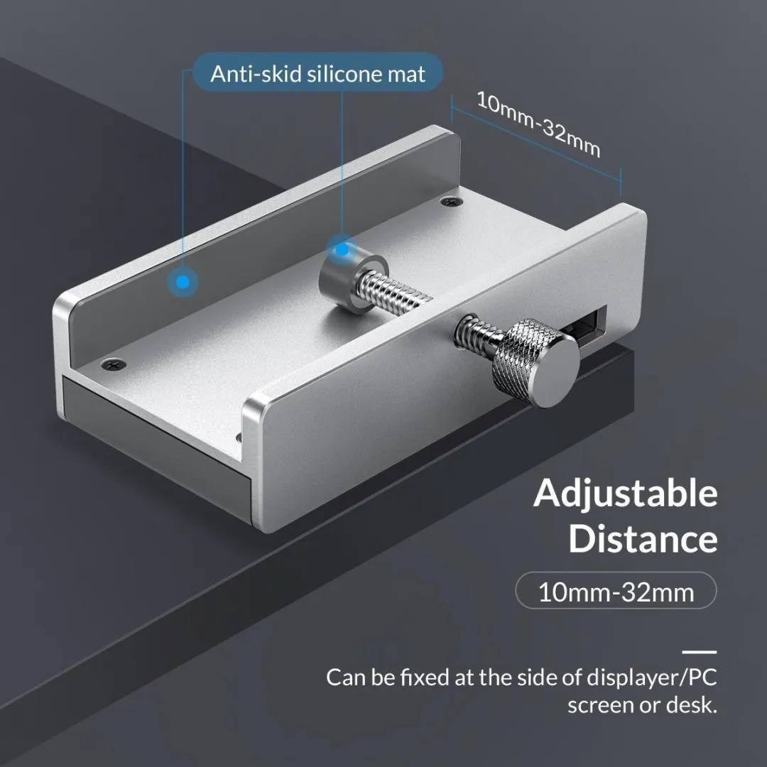 ORICO ORI-MH2AC-U3-SV USB 3.0 Hub - 2x USB-A + Kaartlezer Zilver