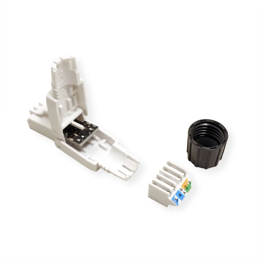 Roline Veldmontage RJ-45 Connector Cat.6A UTP - Wit