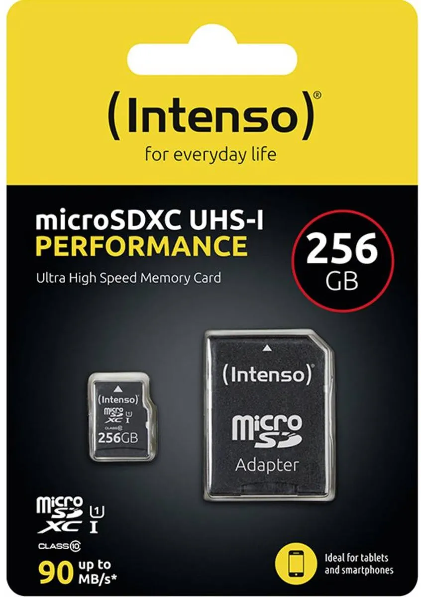 Intenso 256GB microSDXC Performance 3424492 - Waterdicht