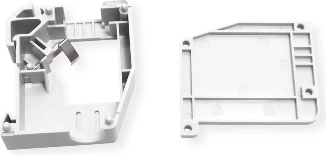 Roline DIN-railadapter Keystone 180° - 1x Ethernet - Grijs - afbeelding 4 van 6