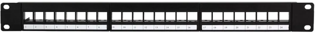 Logilink NK4065 Patchpanel 24 Module - 1HE - Zwart