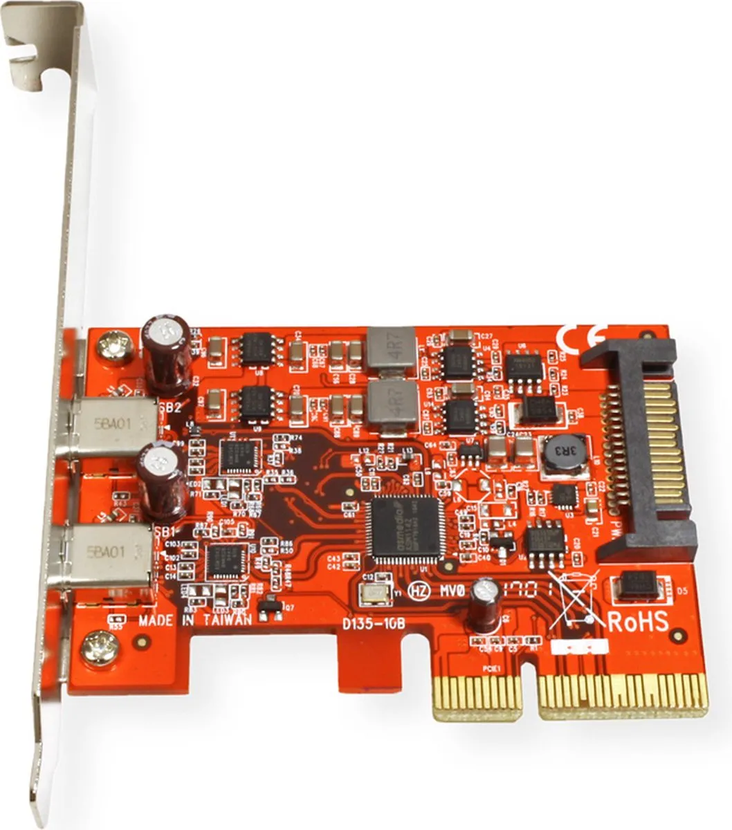 Roline USB 3.2 Gen 2 PCIe Kaart - 2x USB-C - afbeelding 5 van 6