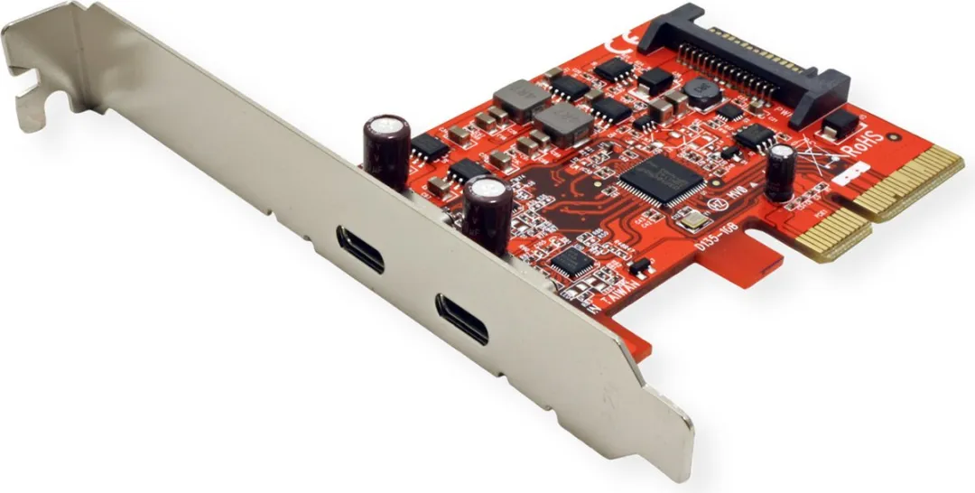 Roline USB 3.2 Gen 2 PCIe Kaart - 2x USB-C - afbeelding 3 van 6