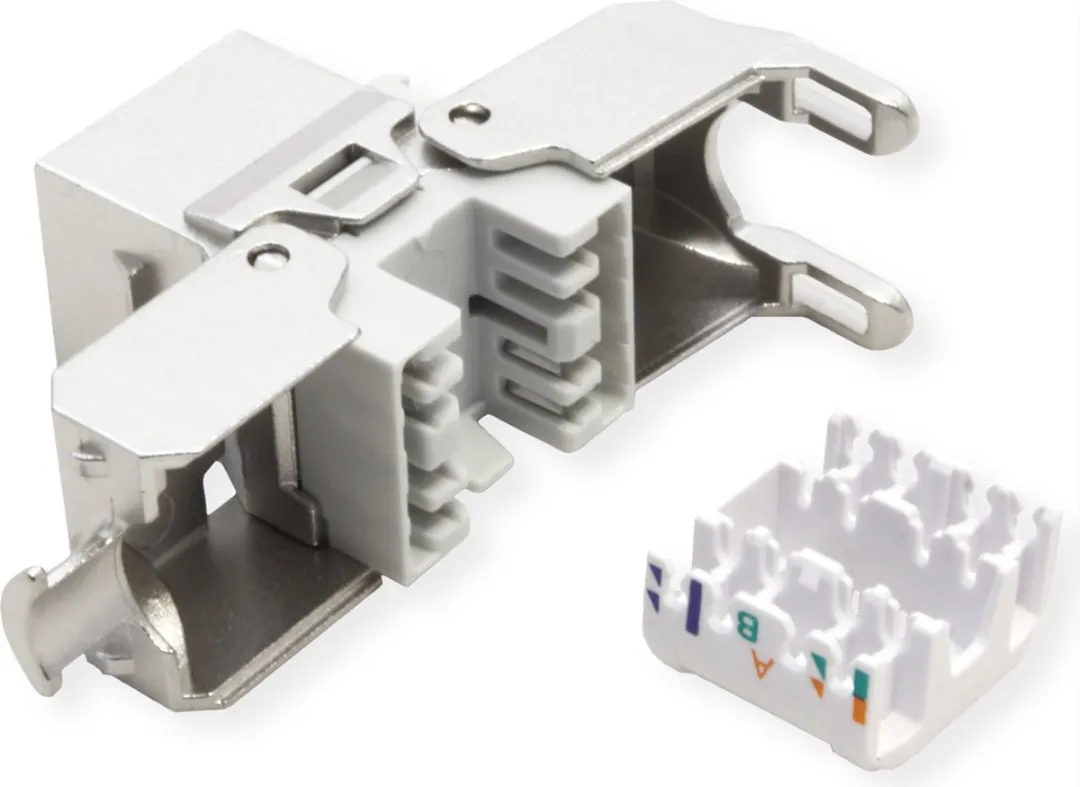 Roline Cat.6A Keystone RJ-45 Afgeschermd Zilver - afbeelding 3 van 6