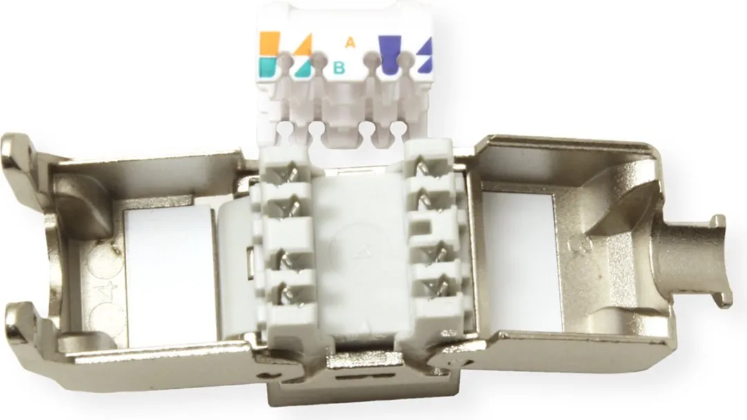 Roline Cat.6A Keystone RJ-45 Afgeschermd Zilver - afbeelding 2 van 6