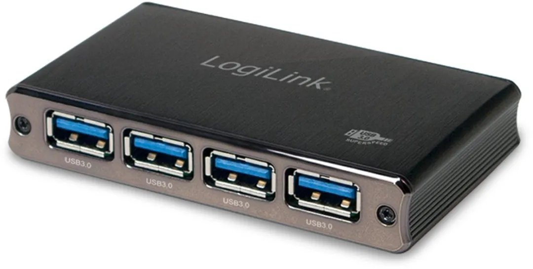 Logilink UA0282 USB 3.0 Hub 4 Poorten - Space grijs