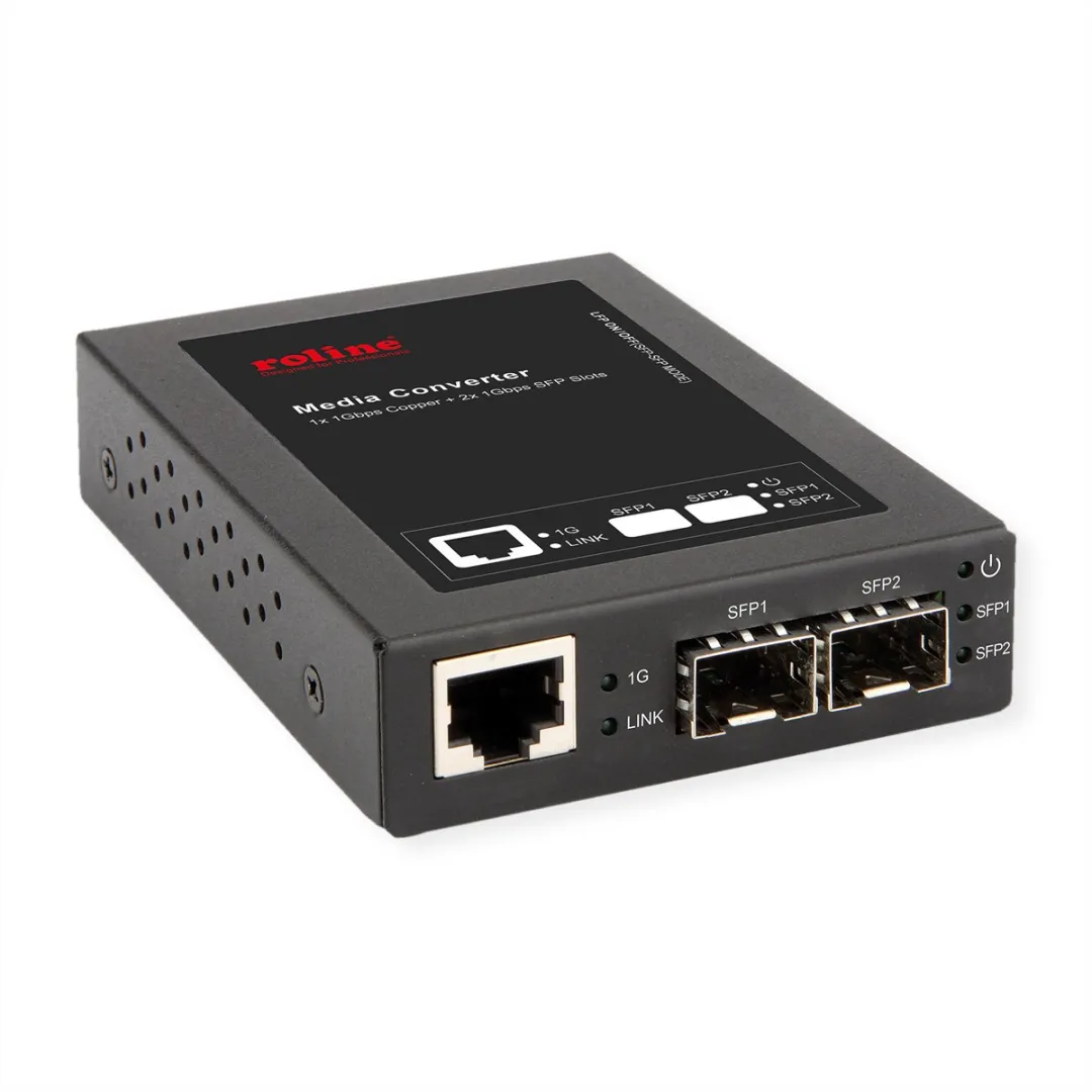 Roline Gigabit Converter RJ-45 Mini GBIC - 1x SFP/GBIC Poort