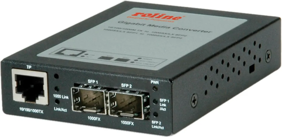 Roline Gigabit Converter RJ-45 Mini GBIC - 1x SFP/GBIC Poort - afbeelding 6 van 6