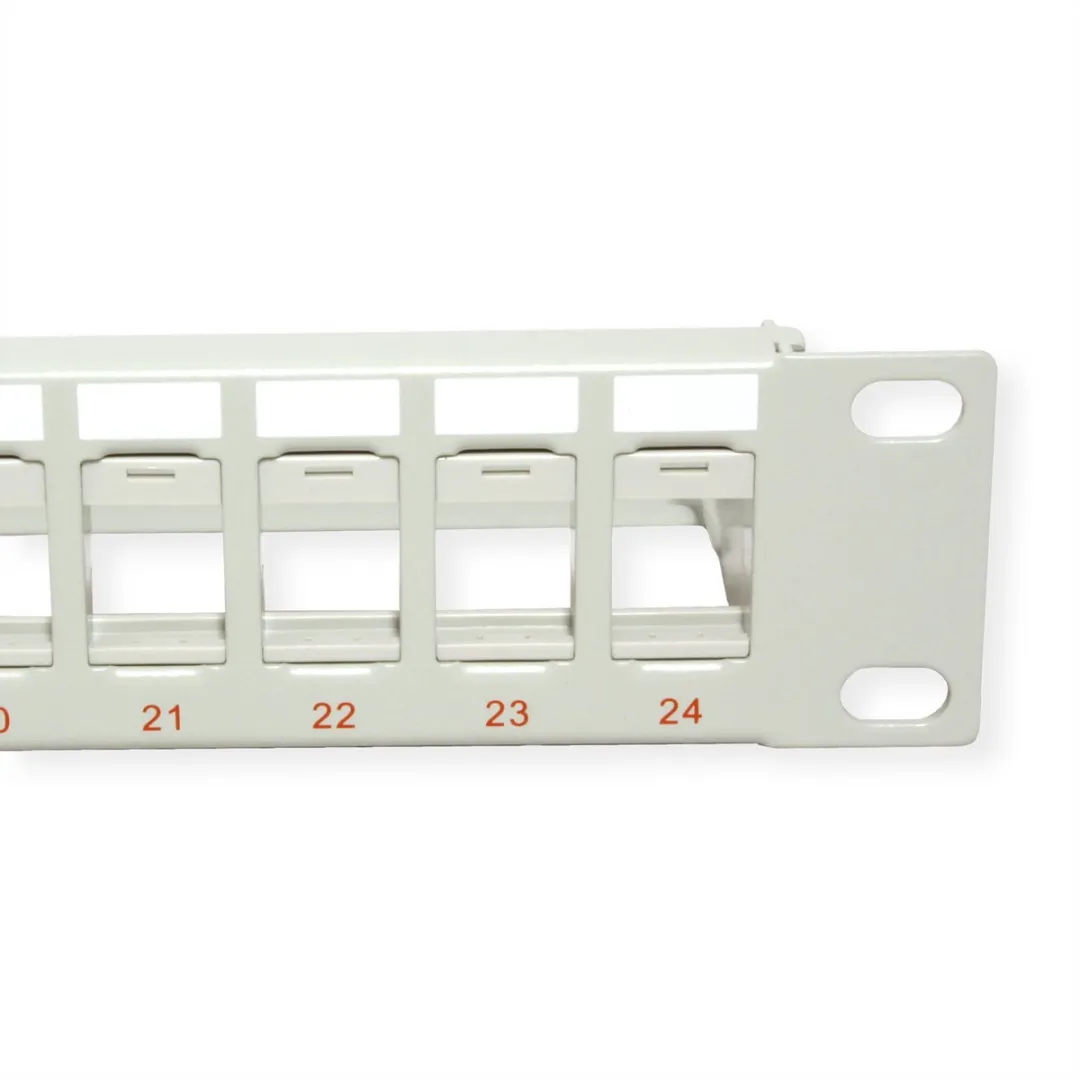 Roline 19" Keystone Patchpaneel 24P - Grijs