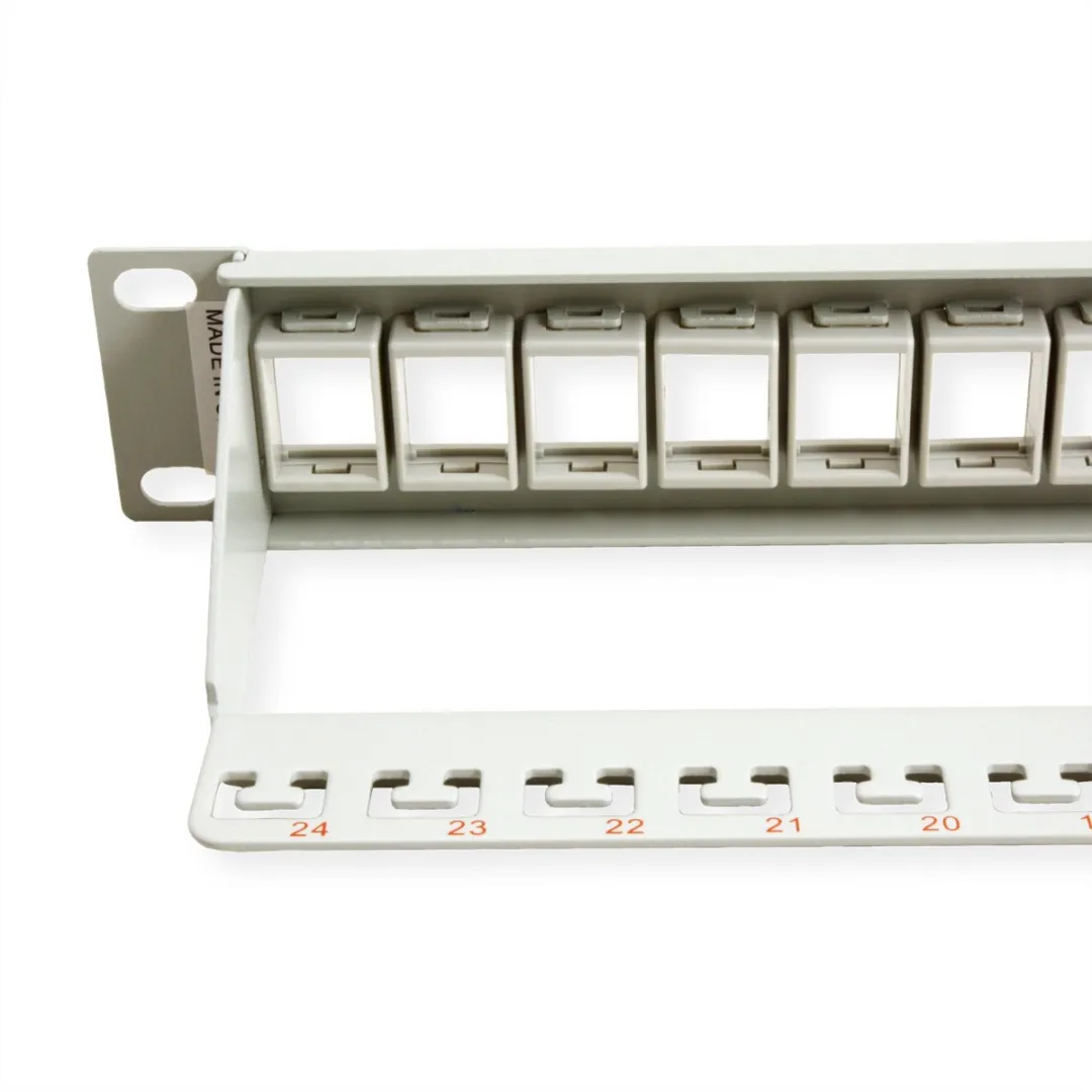 Roline 19" Keystone Patchpaneel 24P