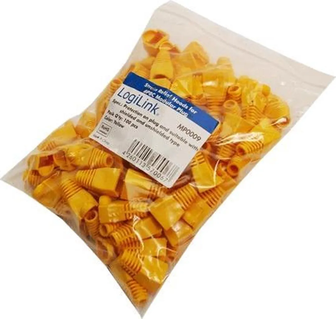 Logilink MP0009 RJ45 Kabelschoen Geel - 100 Stuks