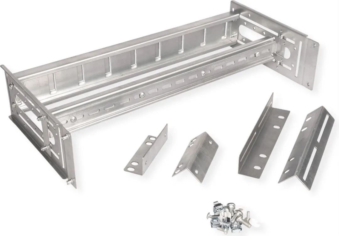 Roline 19-inch DIN-railsteun 4U 175x483x215mm - Zilver - afbeelding 5 van 6