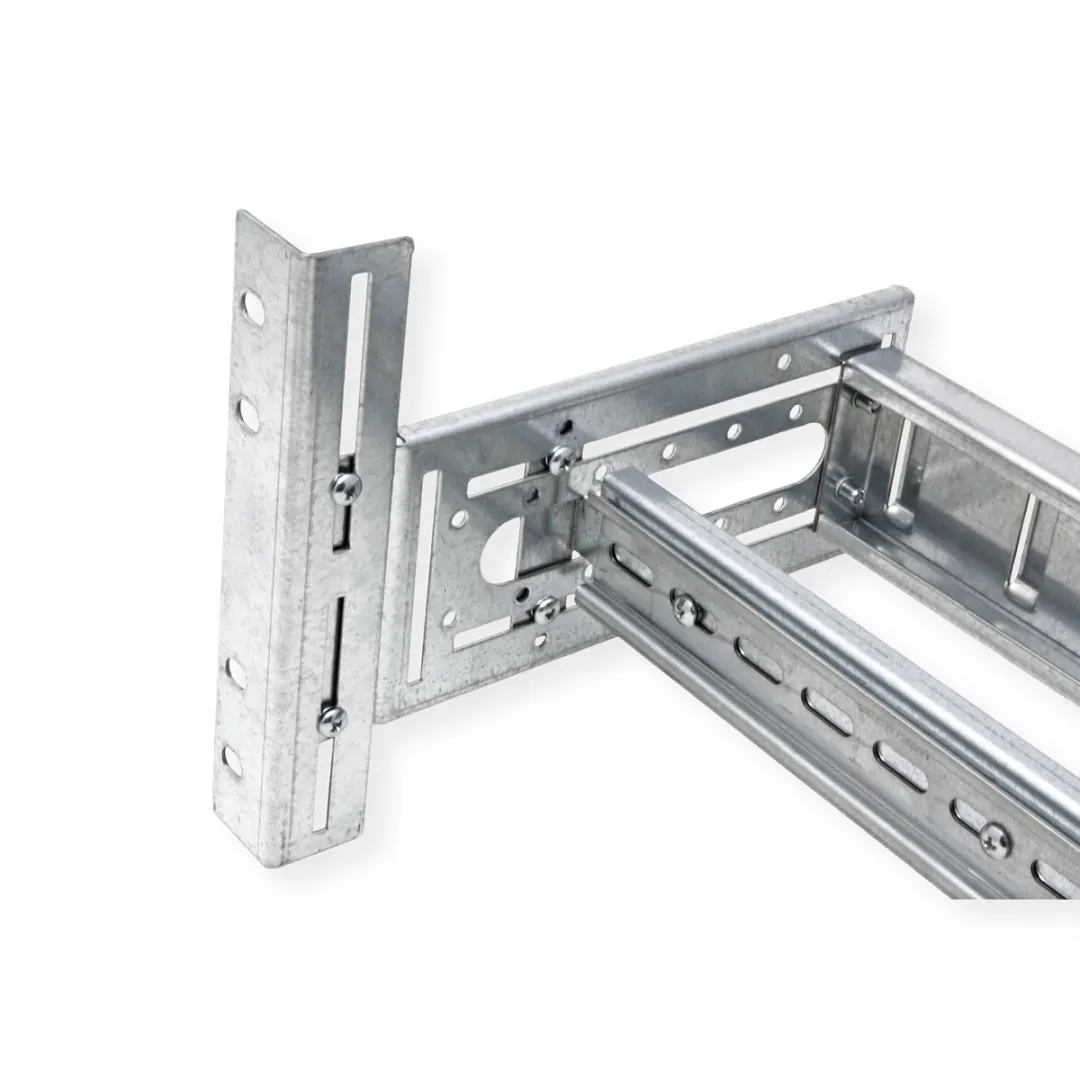 Roline 19-inch DIN-railsteun 4U 175x483x215mm - Zilver - afbeelding 3 van 6