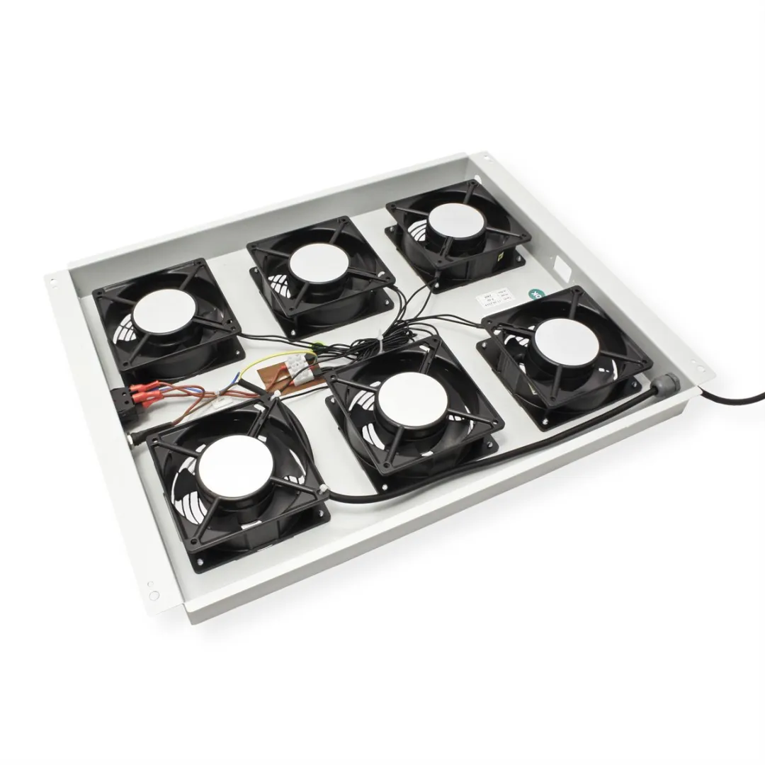 Roline 19-inch Dakventilatorunit 6 Ventilatoren - Grijs - afbeelding 6 van 6