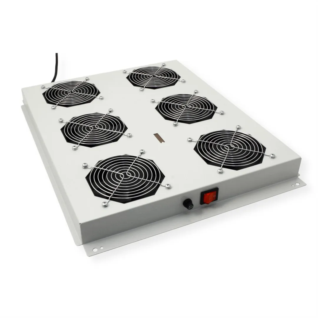 Roline 19-inch Dakventilatorunit 6 Ventilatoren - Grijs - afbeelding 3 van 6