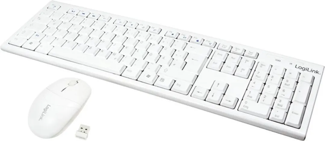 Logilink ID0104W Toetsenbord & Muis Set - USB - Wit