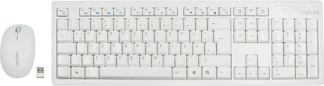 Logilink ID0104W Toetsenbord & Muis Set - USB - Wit