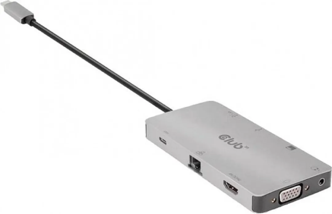 Club3D CSV-1594 USB-C 9-in-1 Hub - Zilver - afbeelding 6 van 6