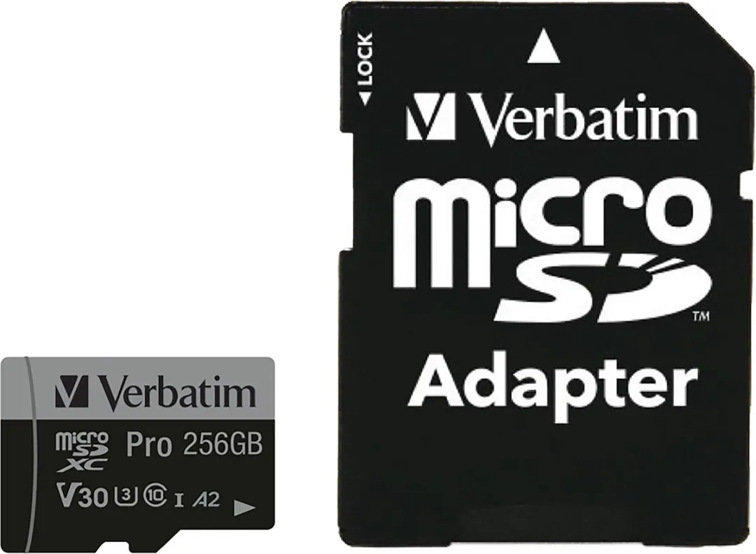 Verbatim Pro microSDXC 47045 256GB - A2 UHS-3 - Incl. SD-adapter - afbeelding 4 van 6