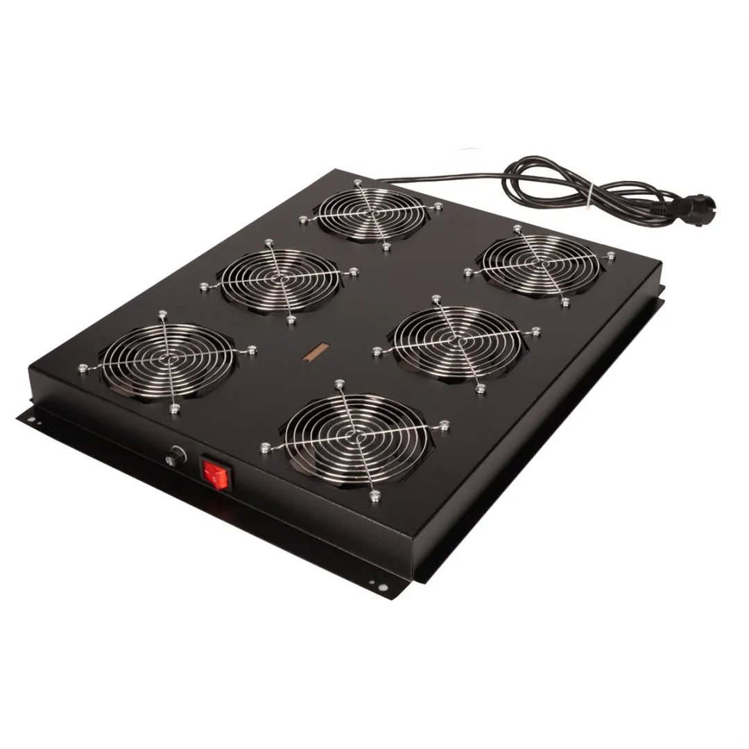 Roline 19-inch Dakventilatorunit 6 Ventilatoren - Zwart - afbeelding 2 van 6