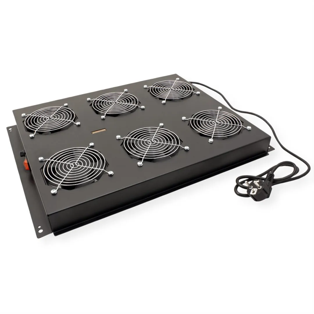 Roline 19-inch Dakventilatorunit 6 Ventilatoren - Zwart - afbeelding 3 van 6