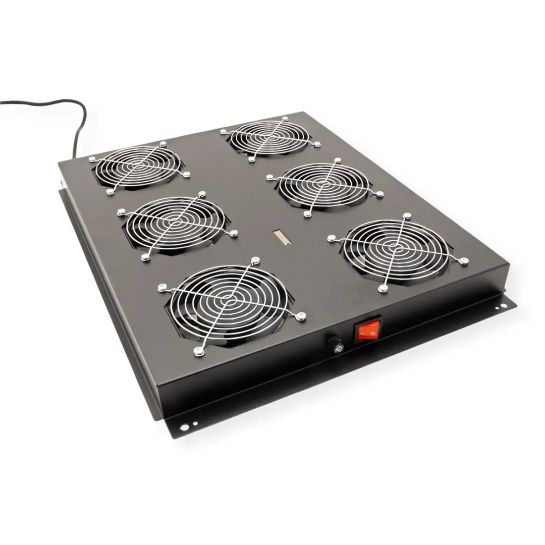 Roline 19-inch Dakventilatorunit 6 Ventilatoren - Zwart - afbeelding 6 van 6