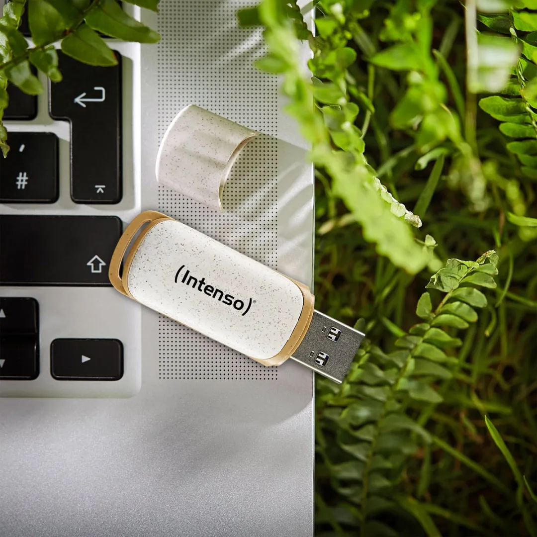 (Intenso) Green Line USB-stick - 32GB - USB 3.2 - 70MB/s - 100% biologisch afbreekbare behuizing