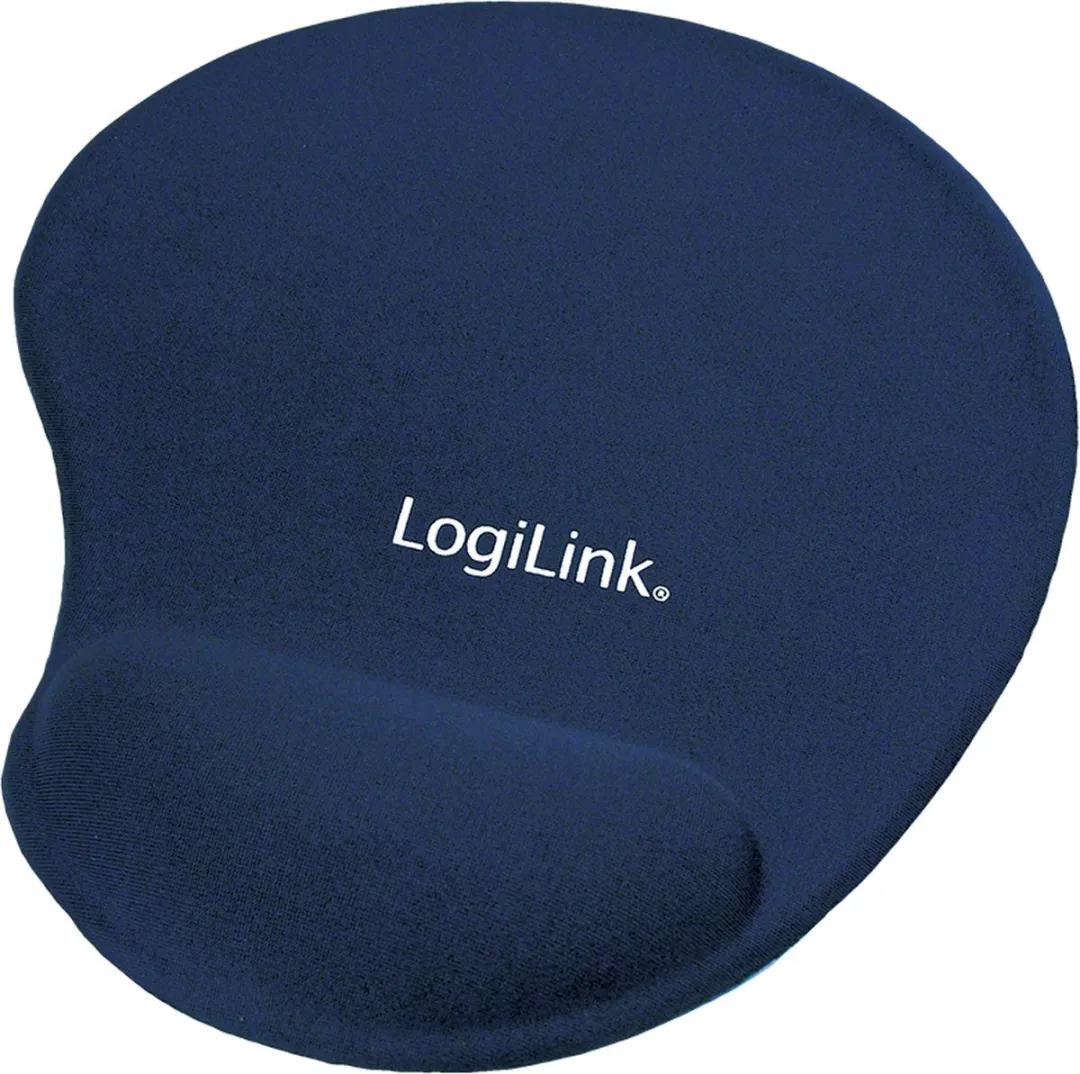 Logilink ID0027B Muismat met polssteun - Blauw