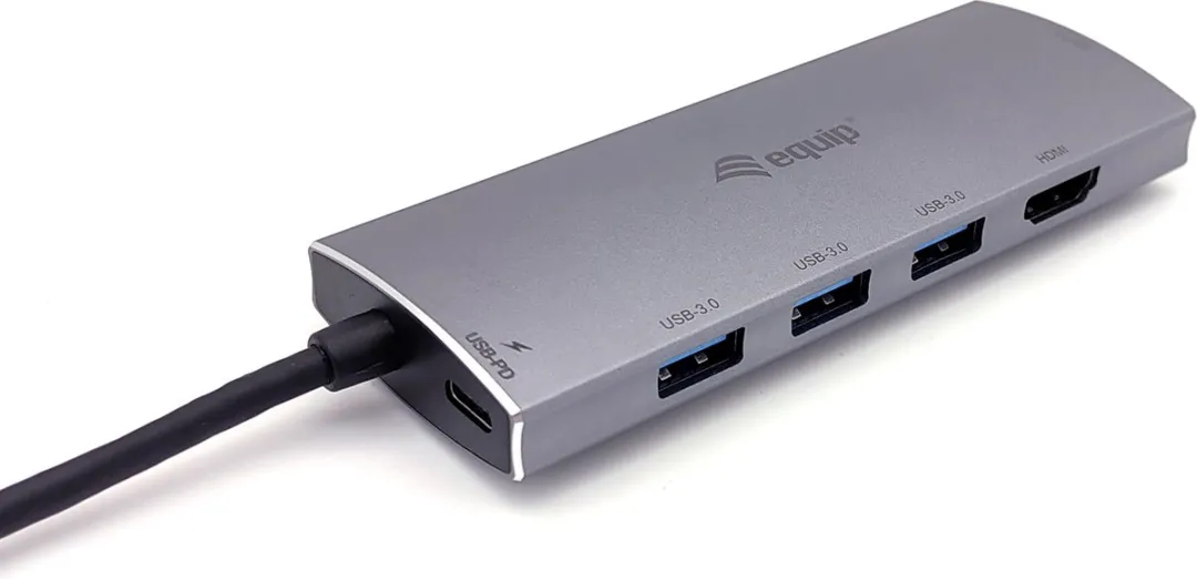 Equip 133482 USB-C 7-in-1 Docking Station - Zilver - afbeelding 6 van 6