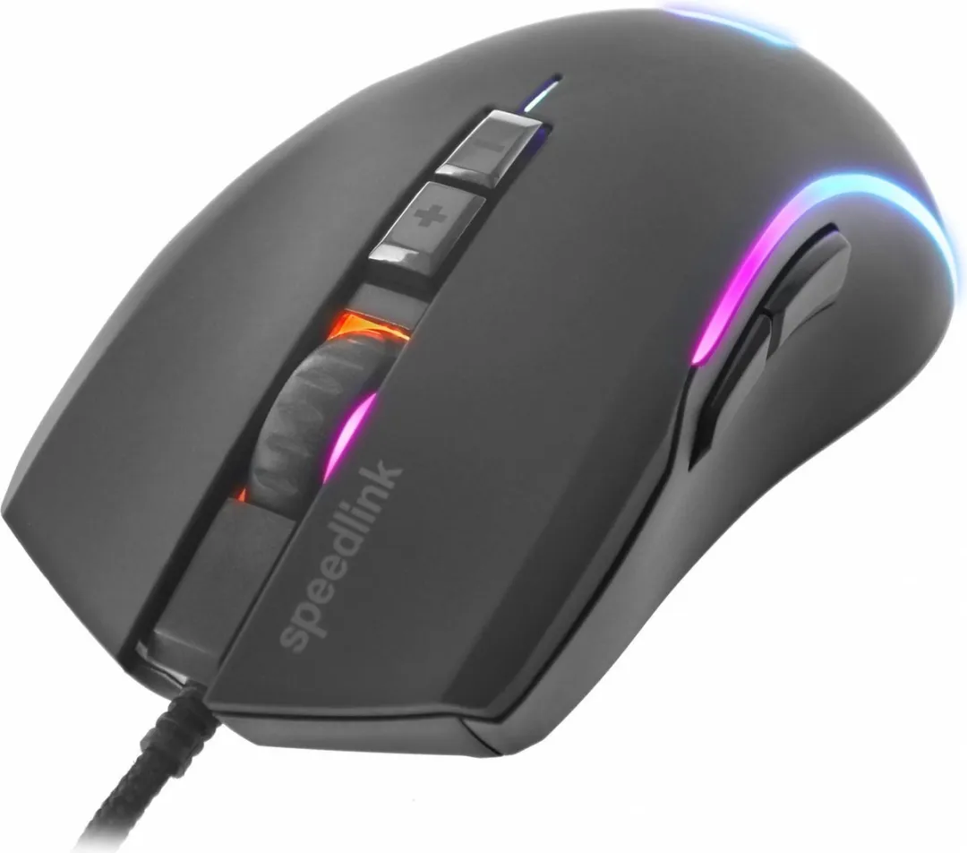 Speedlink ZAVOS Gaming Muis SL-680022-RRBK - 5 Knoppen - RGB Zwart
