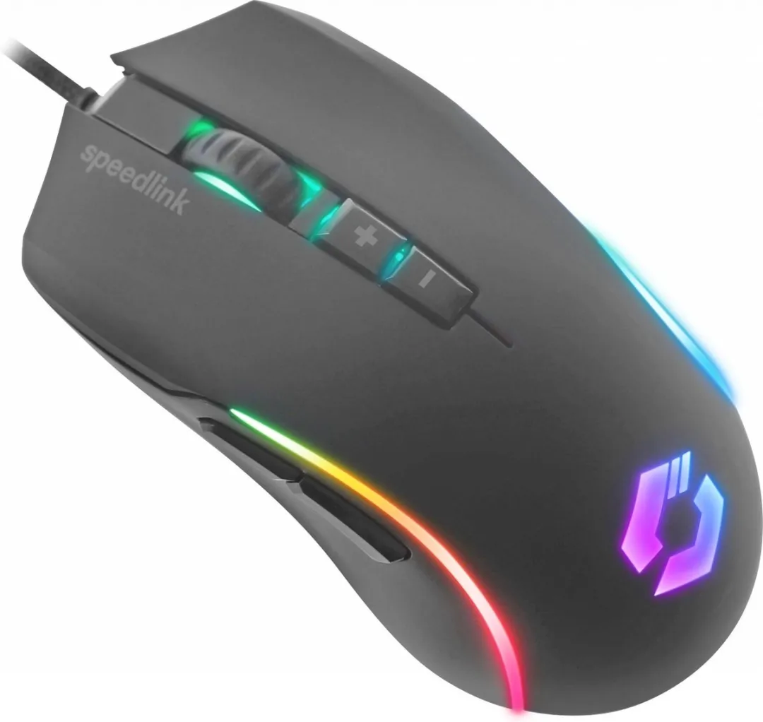 Speedlink ZAVOS Gaming Muis SL-680022-RRBK - 5 Knoppen - RGB Zwart