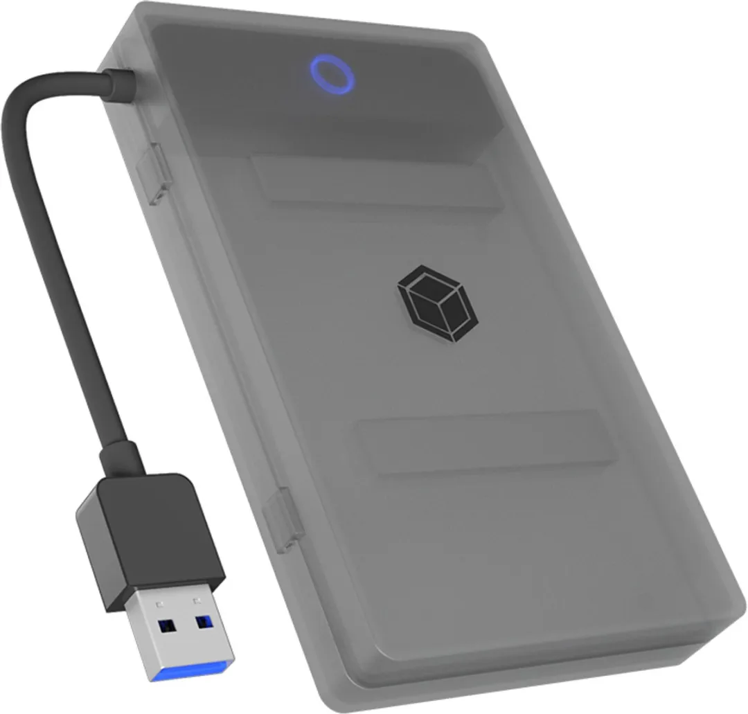 Icy Box IB-AC603b-U3 HDD/SSD-behuizing 2.5" - Antraciet/Zwart