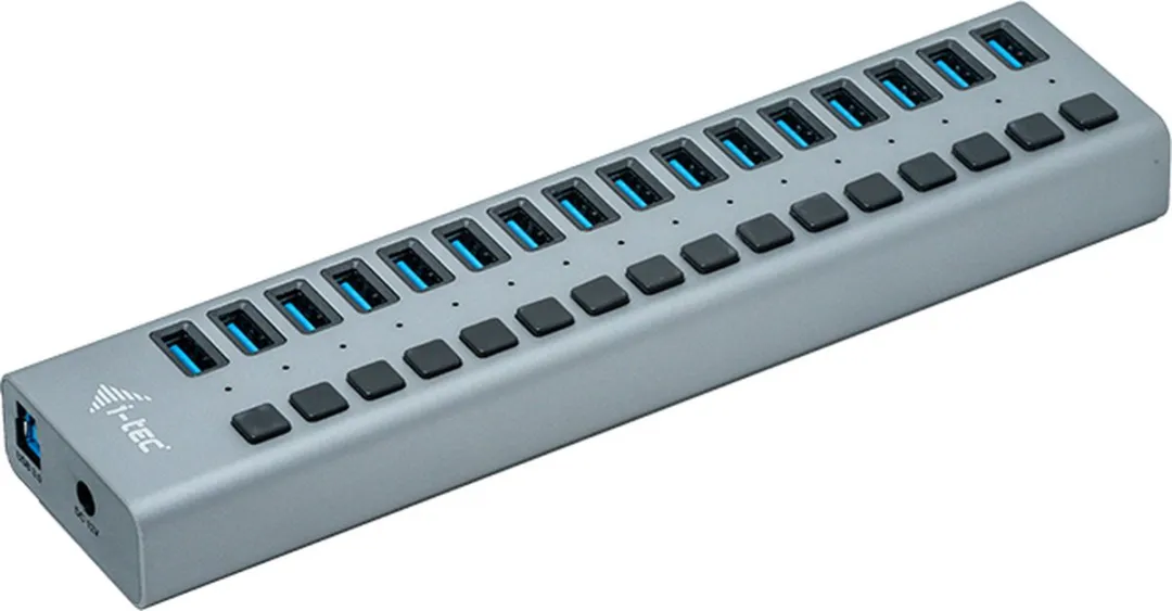 I-tec USB Oplader 16 Poorten 90W U3CHARGEHUB16 - Zwart
