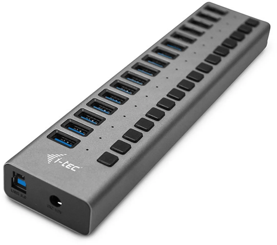 I-tec USB Oplader 16 Poorten 90W U3CHARGEHUB16 - Zwart