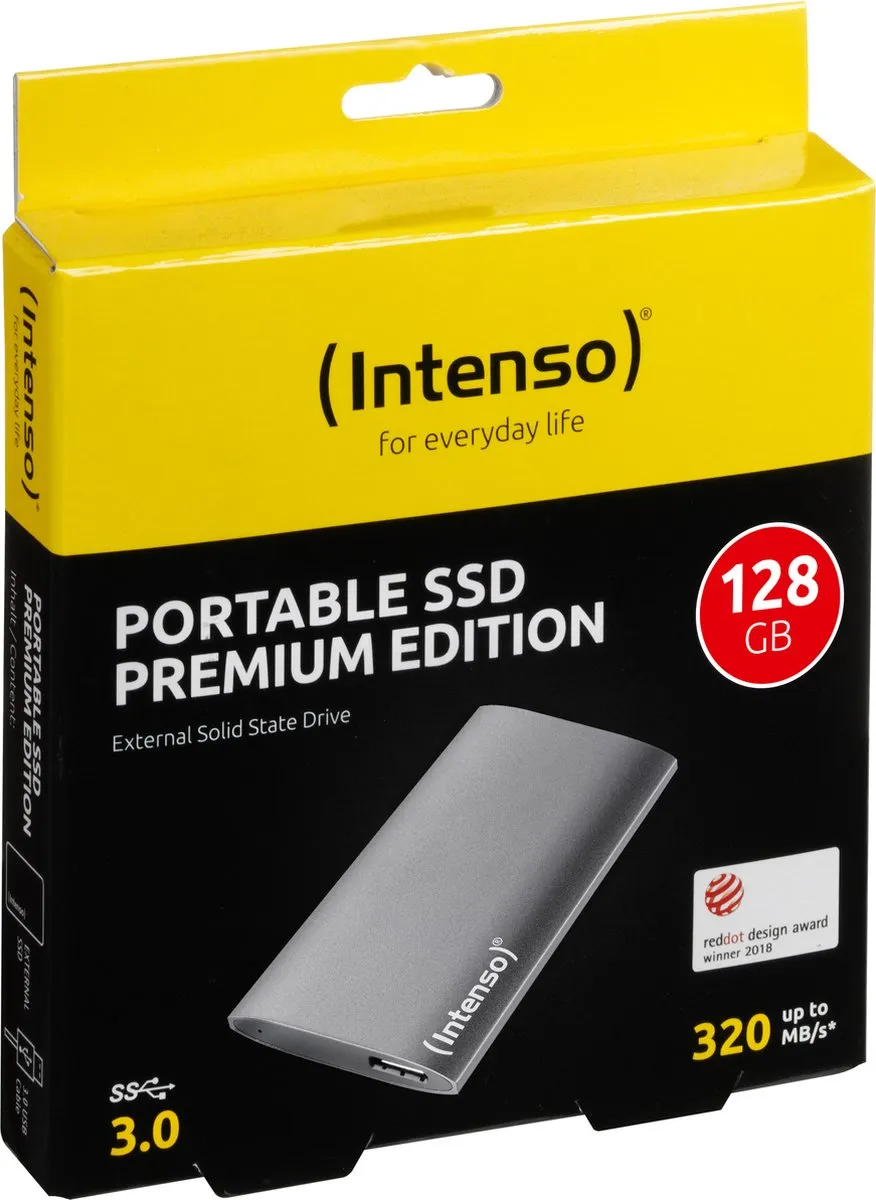 Intenso Portable SSD Premium 128GB - USB 3.2 - Antraciet - afbeelding 6 van 6