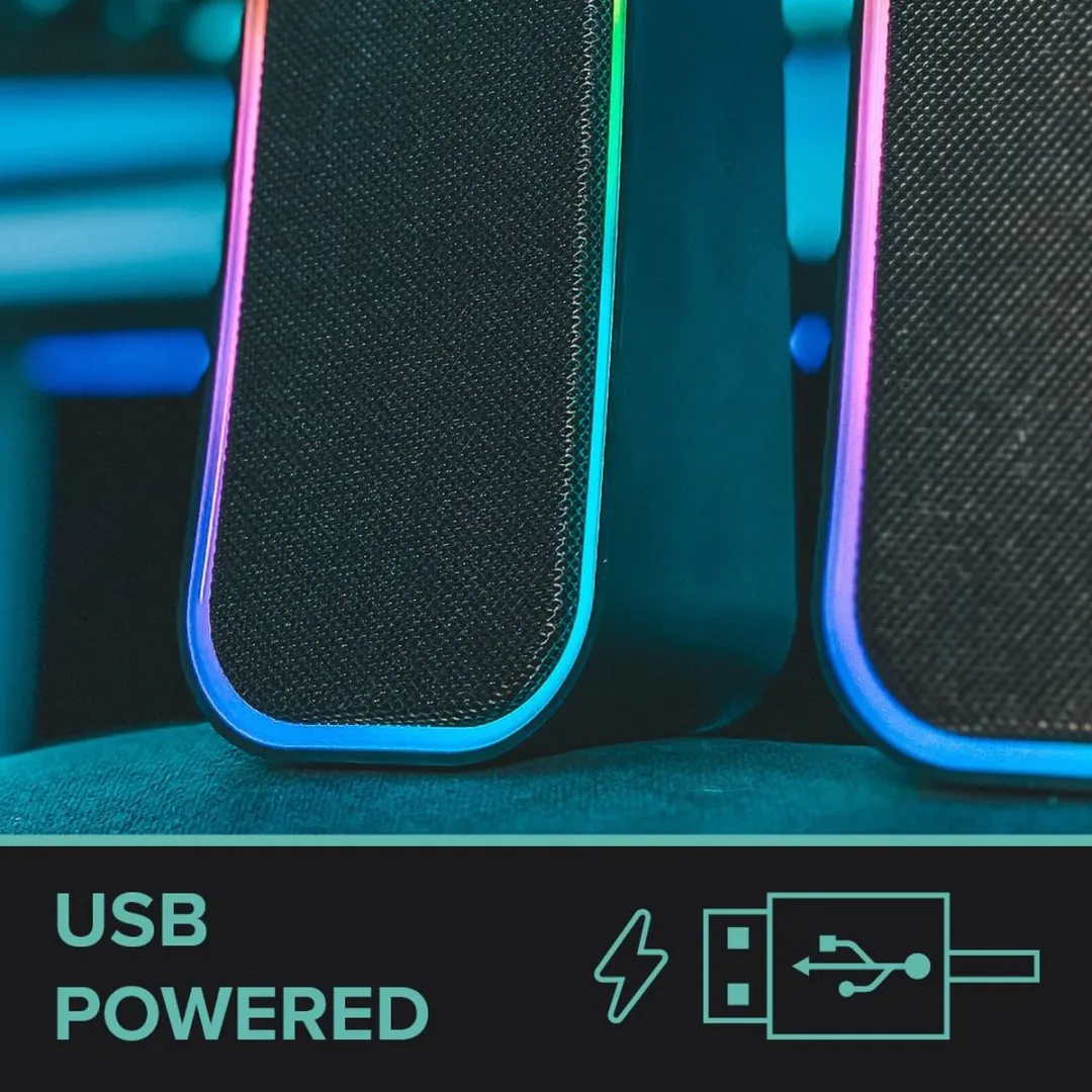 Speedlink TOKEN - Gaming Stereo Speaker - RGB - Bluetooth - PC - Zwart