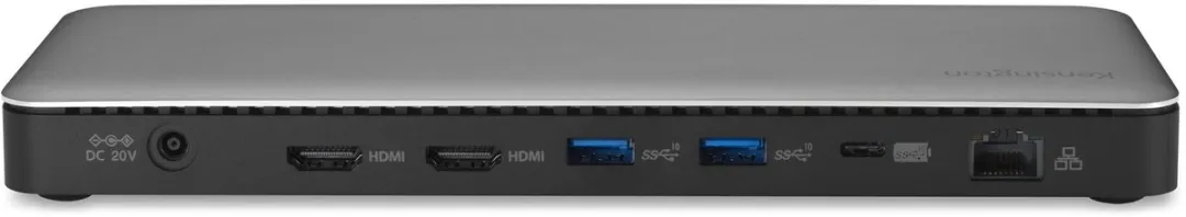 Kensington SD5760T Thunderbolt 4 Dual 4K Dock - 96W Power Delivery - Grijs - afbeelding 2 van 6