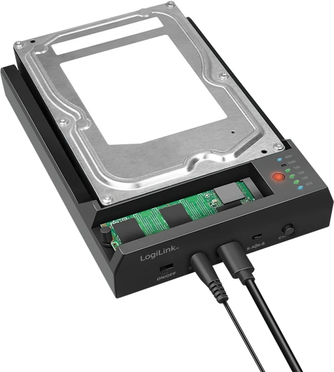 Logilink Quickport QP0031 HDD/SSD Dockingstation - 2 Bays - M.2