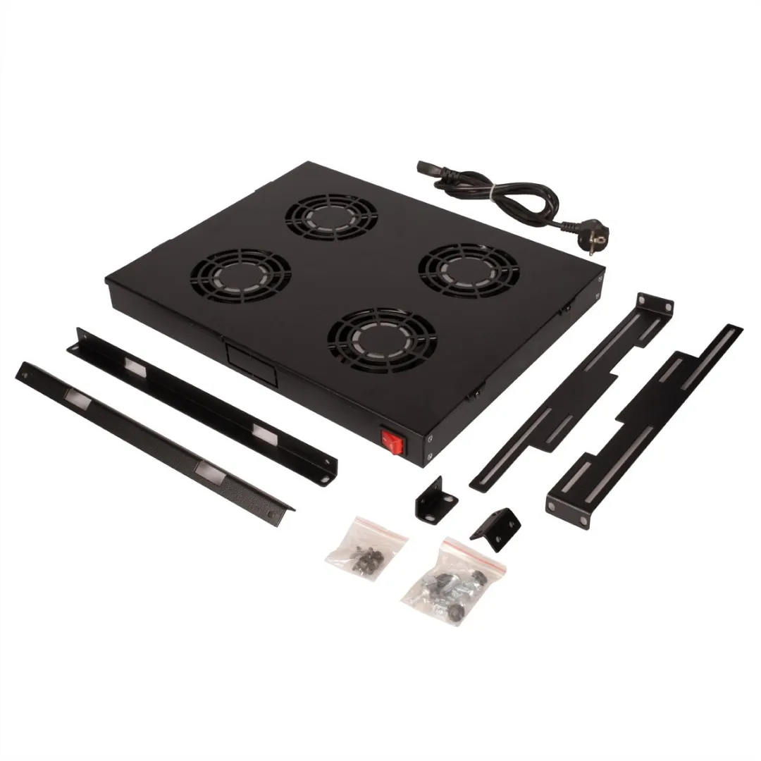Roline 19-inch Ventilatoreenheid 4 Ventilatoren - Zwart - afbeelding 4 van 6