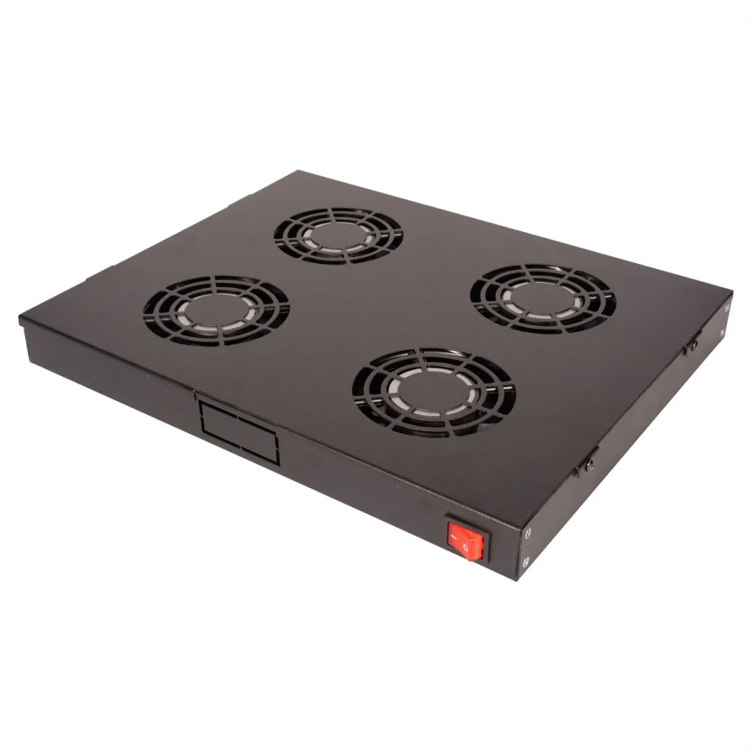 Roline 19-inch Ventilatoreenheid 4 Ventilatoren - Zwart - afbeelding 2 van 6