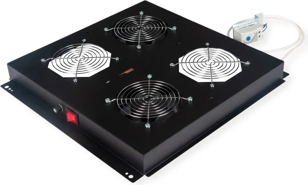 Roline Dakventilatie-unit 2 Ventilatoren - Thermostaat - Zwart - afbeelding 2 van 6